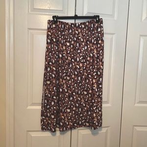Leopard midi skirt neutral 1x